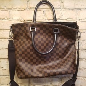 Louis Vuitton Damier crossbody with double handles